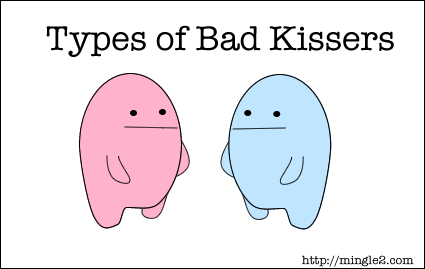 types of kissers a bad kisser