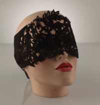 Black Floral Lace Blindfold