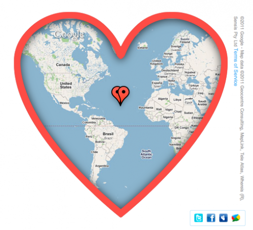 Google's Map Your Valentine