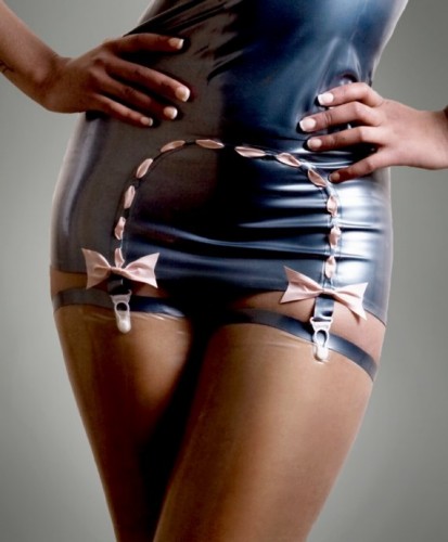 latex ribbon girdle by HMSlatex